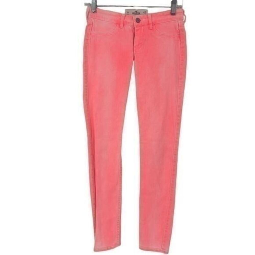 Hollister Hot Pink Skinny Jeans 1R 25x29